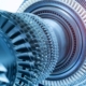 Jet Engine, Internal Structure With Hydraulic, Aircraft And Aerospace Industry
